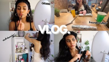 GRWM um mich mit Freunden zu treffen! (Übernachtung+Aufräumen)
