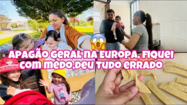 Apagão na Europa, Fiquei com medo, Deu tudo errado😑 Quase desisti do desfralde + Recebidos 😍