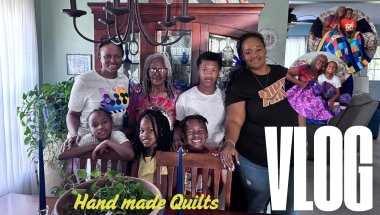 Handmade Quilts for the Grands | Slow Sunday with Family mini vlog