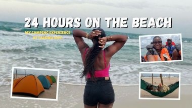 I Spent 24 Hours on the Beach | My Camping Experience at Tarkwa Bay #beachlife #beach #tarkwabay