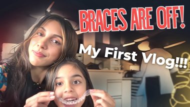 My first vlog😇 I got my braces off 💅🏻