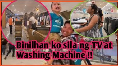Sobrang happy  nila  binilhan ko ng tv at washing machine si mama at papa