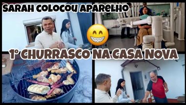 Primeiro Churrasco na casa nova em Portugal/Sarah colocou aparelho dentário/temos churrasqueira nova