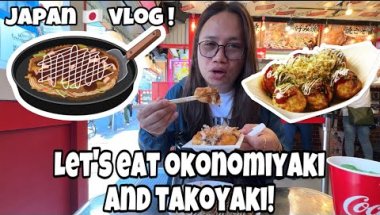 NAG MUKBANG SA JAPAN 🇯🇵 NG OKONOMIYAKI AT TAKOYAKI! NAPASO ANG DILA KO!