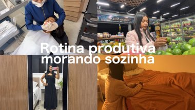 Rotina produtiva morando sozinha| tirei o aparelho, academia, culto, shopping 💖