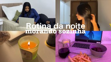 ROTINA DA NOITE MORANDO SOZINHA| devocional, aula de inglês e tempo de qualidade.