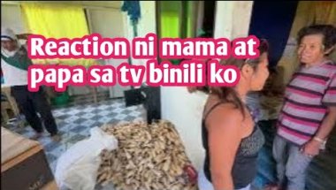 Ito na reaction ni mama at papa sa tv binili namin