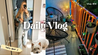 VLOG: Zimny maj, sushi w aucie i balkon pełen kwiatów 🌸🍣