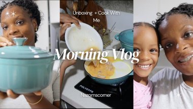 Chaotic Morning Vlog Unboxing My New Pots & Cooking Breakfast with my Assistant