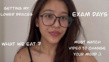Last minute studying + braces & cozy meals  ✨#ladakhivloger