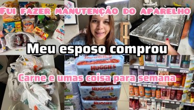FUI FAZER MANUTENÇÃO DO APARELHO PASSEI NA FARMÁCIA ￼GUARDEI AS COMPRAS DA SEMANA
