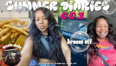 SUMMER DIARIES 001 | last days of school, movie date?!, braces off, friends, grad practice