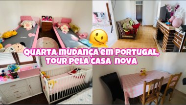Nossa quarta mudança em Portugal, Tour pela casa nova + valor da renda 🤩