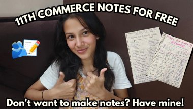 HOW TO MAKE NOTES!? & CLASS 11 COMMERCE NOTES 📝🌟