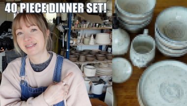 I Made a 40 Piece Dinner Set! This Took A Month! Amazing Results!