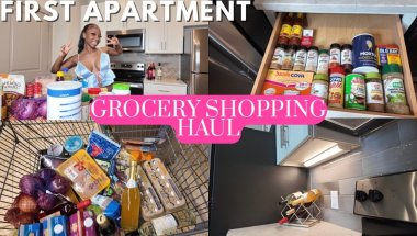 I spent $400 on groceries |NEW APT...Pantry STILL empty?! | Grocery Haul + Pantry Setup