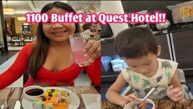 Buffet at Quest Hotel good thing free lng si liam kase ganito ba siya kumain!!!