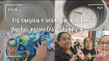 TÁ DIFÍCIL FAZER VÍDEO / PRESENTES DE NIVER DA MINHA MÃE + CANJICA QUE QUASE DEU RUIM - GRAZY DINIZ