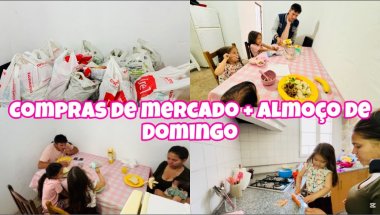 Fizemos  compras no supermercado + Café da manhã e Almoço de domingo, ela gosta de me ajudar 🥹
