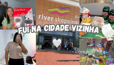 VLOG PASSEIO NO SHOPPING EM FAMÍLIA +COMPREI UM KIT DE PANELAS NOVO 🙌🏽🩶