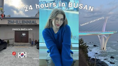 busan vlog 🌊🐚 breath-taking views, jimin’s dad’s cafe, and lots of walking