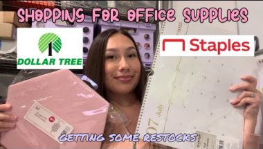Shopping for Office Restocks | Staples & Dollar Tree