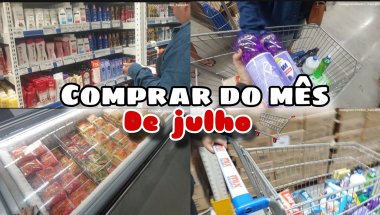 VLOG: COMPRA DO MÊS DE JULHO🛒❤️
