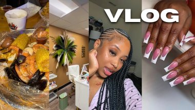 vlog: realistic life of a “HUSTLING" nail tech, working a 9-5, nail suite decorating