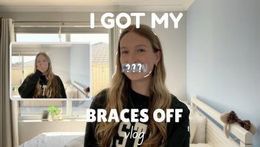 BRACES OFF VLOG! *grwm, first food, experience*