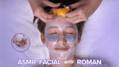 ASMR Facial with my oldest son Roman #asmr