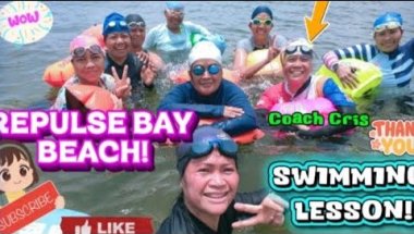 Ruplse Bay  Beach Open water swimming Lesson @irenecerillochannel6263