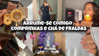 VLOG : COMPRAS NAS AMERICANAS, CHÁ DE FRALDAS, ARRUME-SE COMIGO PARA A FACULDADE 🤍✨