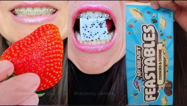 ASMR EMOJI FOOD CHALLENGE Mr. Beast Feastables Chocolate Bars Food  #asmr #mrbeast #feastables
