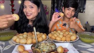 50 PANI PURI Eating Challenge! 🥵🔥 | भाई के साथ महा-मुकाबला #golgappa #viral #vlog