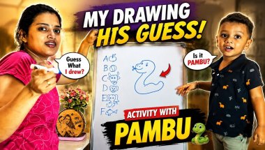Toddler Guesses My A to Z Drawings 😂 | Fun Learning Game with Mom | Alphabet Challenge