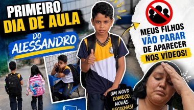 PRIMEIRO DIA AULA DO ALESSANDRO MEUS FILHOS VÃO PARAR DE APARECER NOS VÍDEOS ?