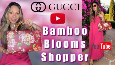 Gucci Blooms Bamboo Shopper Review, history, Mod-shots & Details ( size, serial code, compartments)