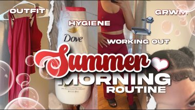 MY 7AM SUMMER MORNING ROUTINE | Workout, Hygiene, Grwm + Productivity