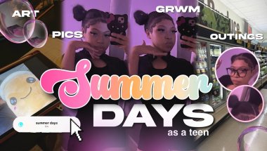 SUMMER DAYS IN THE LIFE OF A TEENAGE GIRL ♡ Pictures, Outings, Art + Work