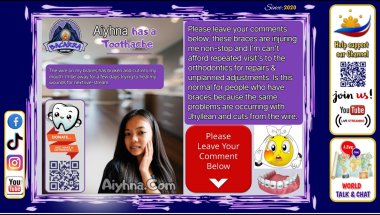 Aiyhna's Tooth Ache (update) #braces #pain #burdens #smile