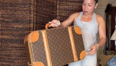 Vintage Louis Vuitton Stratos 70s Suitcase Monogram