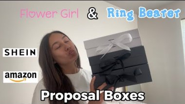 Flower Girl & Ring Bearer Proposal Boxes *AFFORDABLE* | SHEIN | Amazon