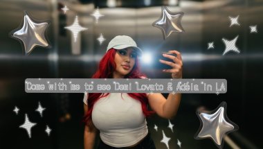 DEMI LOVATO CONCERT & I AM GIA POP UP