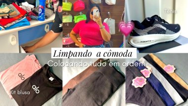 COLOCANDO TUDO EM ORDEM DEPOIS DE MUITO TEMPO / COMPRINHAS PRA ACADEMIA 🤎✨