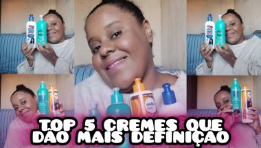 Os 5 MELHORES cremes para DEFINIÇÃO PERFEITA 💜