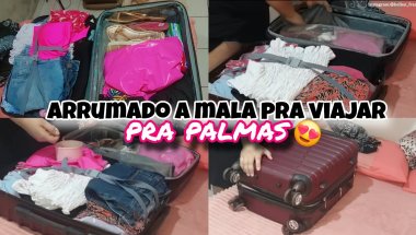 VLOG: ARRUMADO A MALA PRA VIAJAR PRA PALMAS-TO😍😍