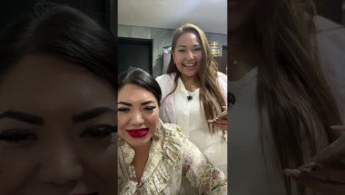 Llegó mi amiga Cynthia de sorpresa