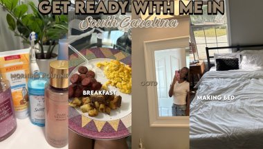 GET READY W/M IN SOUTH CAROLINA: morning routine, breakfast, ootd, making bed|