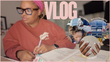 Back to School Prep +Bible Study +  Dyed my Locs Blonde + DIY GelX Nails