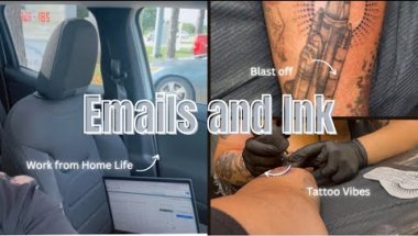 Productivity Meets Pain (Kinda) | Tattoo Vlog 👑